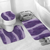 Polynesian Tribal Pattern Patchwork Picturesque Bathroom Set Deep Violet LT7 Mat Set Only (3 pcs) One Size Violet - Polynesian Pride
