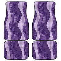 Polynesian Tribal Pattern Patchwork Picturesque Car Mats Deep Violet LT7 - Polynesian Pride