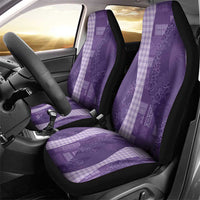 Polynesian Tribal Pattern Patchwork Picturesque Car Seat Cover Deep Violet LT7 - Polynesian Pride