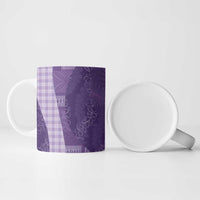 Polynesian Tribal Pattern Patchwork Picturesque Ceramic Mug Deep Violet LT7 - Polynesian Pride