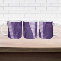 Polynesian Tribal Pattern Patchwork Picturesque Ceramic Mug Deep Violet LT7 - Polynesian Pride