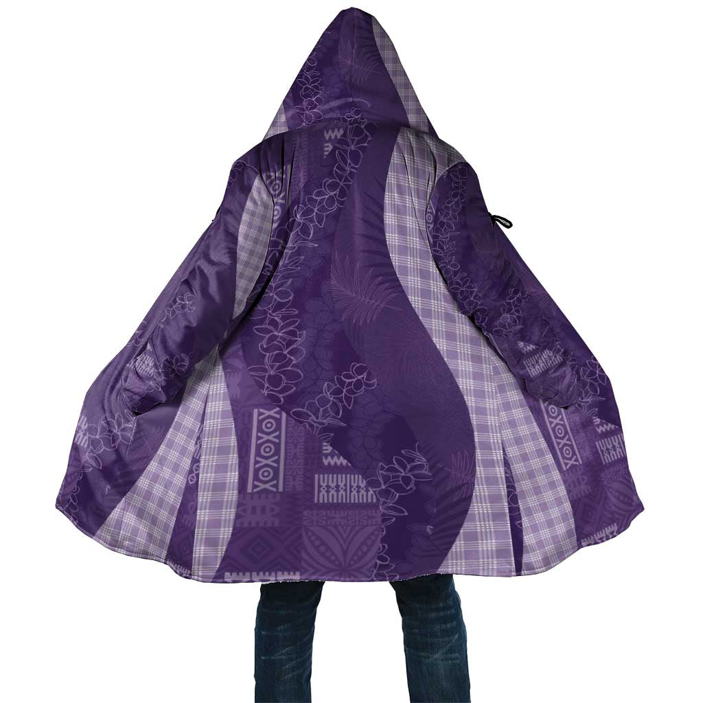 Polynesian Tribal Pattern Patchwork Picturesque Cloak Deep Violet LT7 Unisex Violet - Polynesian Pride