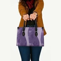 Polynesian Tribal Pattern Patchwork Picturesque Leather Bag Deep Violet LT7 - Polynesian Pride