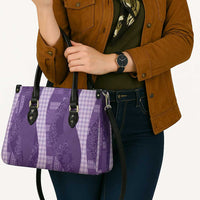 Polynesian Tribal Pattern Patchwork Picturesque Leather Bag Deep Violet LT7 - Polynesian Pride