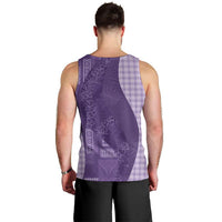 Polynesian Tribal Pattern Patchwork Picturesque Men Tank Top Deep Violet LT7 - Polynesian Pride