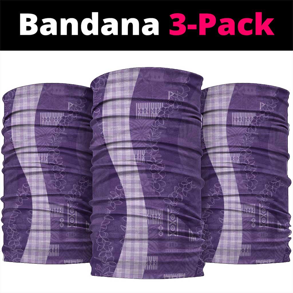 Polynesian Tribal Pattern Patchwork Picturesque Neck Gaiter Deep Violet LT7 package One Size: 25*50cm Violet - Polynesian Pride