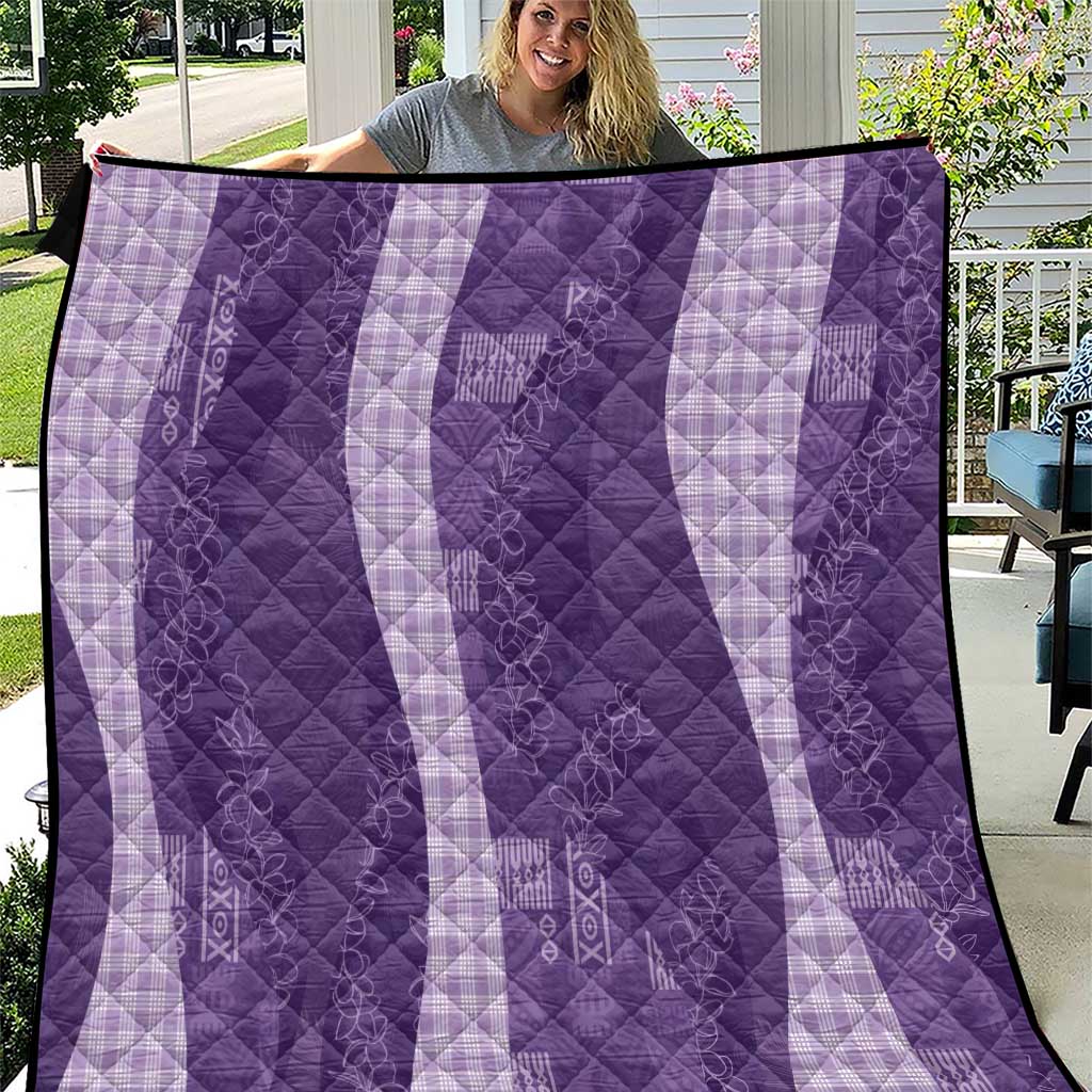 Polynesian Tribal Pattern Patchwork Picturesque Quilt Deep Violet LT7 Violet - Polynesian Pride