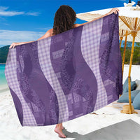 Polynesian Tribal Pattern Patchwork Picturesque Sarong Deep Violet LT7 One Size 44 x 66 inches Violet - Polynesian Pride