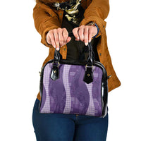 Polynesian Tribal Pattern Patchwork Picturesque Shoulder Handbag Deep Violet LT7 One Size Violet - Polynesian Pride