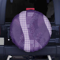 Polynesian Tribal Pattern Patchwork Picturesque Spare Tire Cover Deep Violet LT7 No hole Violet - Polynesian Pride