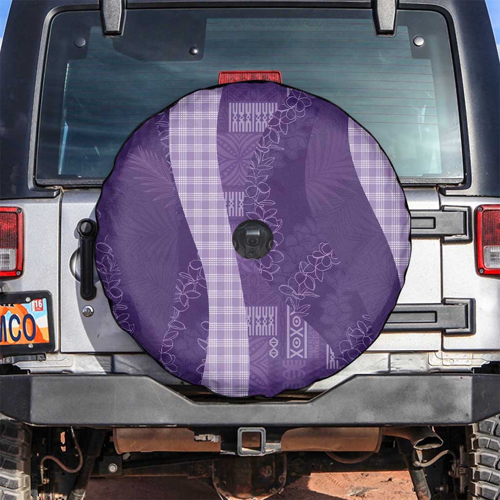Polynesian Tribal Pattern Patchwork Picturesque Spare Tire Cover Deep Violet LT7 Violet - Polynesian Pride