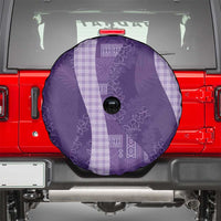 Polynesian Tribal Pattern Patchwork Picturesque Spare Tire Cover Deep Violet LT7 - Polynesian Pride