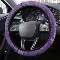 Polynesian Tribal Pattern Patchwork Picturesque Steering Wheel Cover Deep Violet LT7 - Polynesian Pride