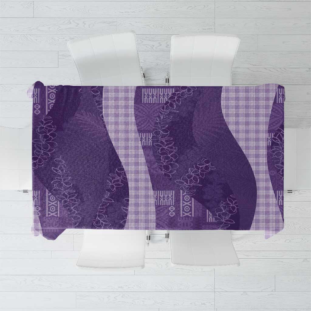 Polynesian Tribal Pattern Patchwork Picturesque Tablecloth Deep Violet LT7 Violet - Polynesian Pride