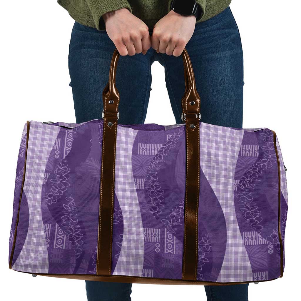 Polynesian Tribal Pattern Patchwork Picturesque Travel Bag Deep Violet LT7 Violet - Polynesian Pride