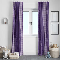 Polynesian Tribal Pattern Patchwork Picturesque Window Curtain Deep Violet LT7 - Polynesian Pride