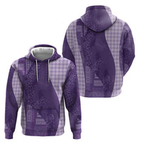 Polynesian Tribal Pattern Patchwork Picturesque Zip Hoodie Deep Violet LT7 - Polynesian Pride