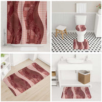 Polynesian Tribal Pattern Patchwork Picturesque Bathroom Set Crimson LT7 - Polynesian Pride