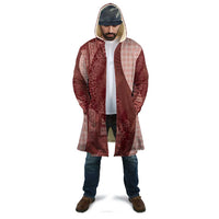 Polynesian Tribal Pattern Patchwork Picturesque Cloak Crimson LT7 - Polynesian Pride