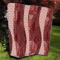 Polynesian Tribal Pattern Patchwork Picturesque Quilt Crimson LT7 - Polynesian Pride
