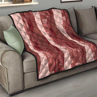 Polynesian Tribal Pattern Patchwork Picturesque Quilt Crimson LT7 - Polynesian Pride