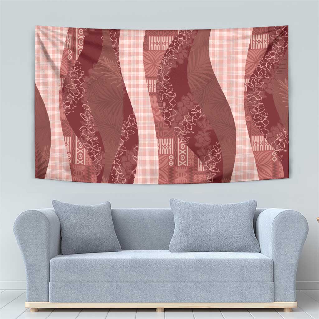 Polynesian Tribal Pattern Patchwork Picturesque Tapestry Crimson LT7 - Polynesian Pride