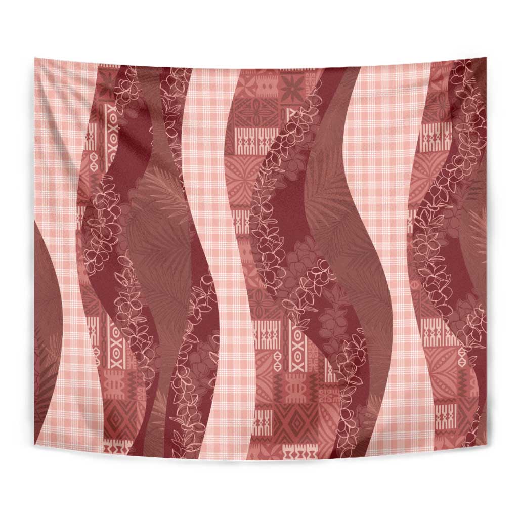 Polynesian Tribal Pattern Patchwork Picturesque Tapestry Crimson LT7 - Polynesian Pride