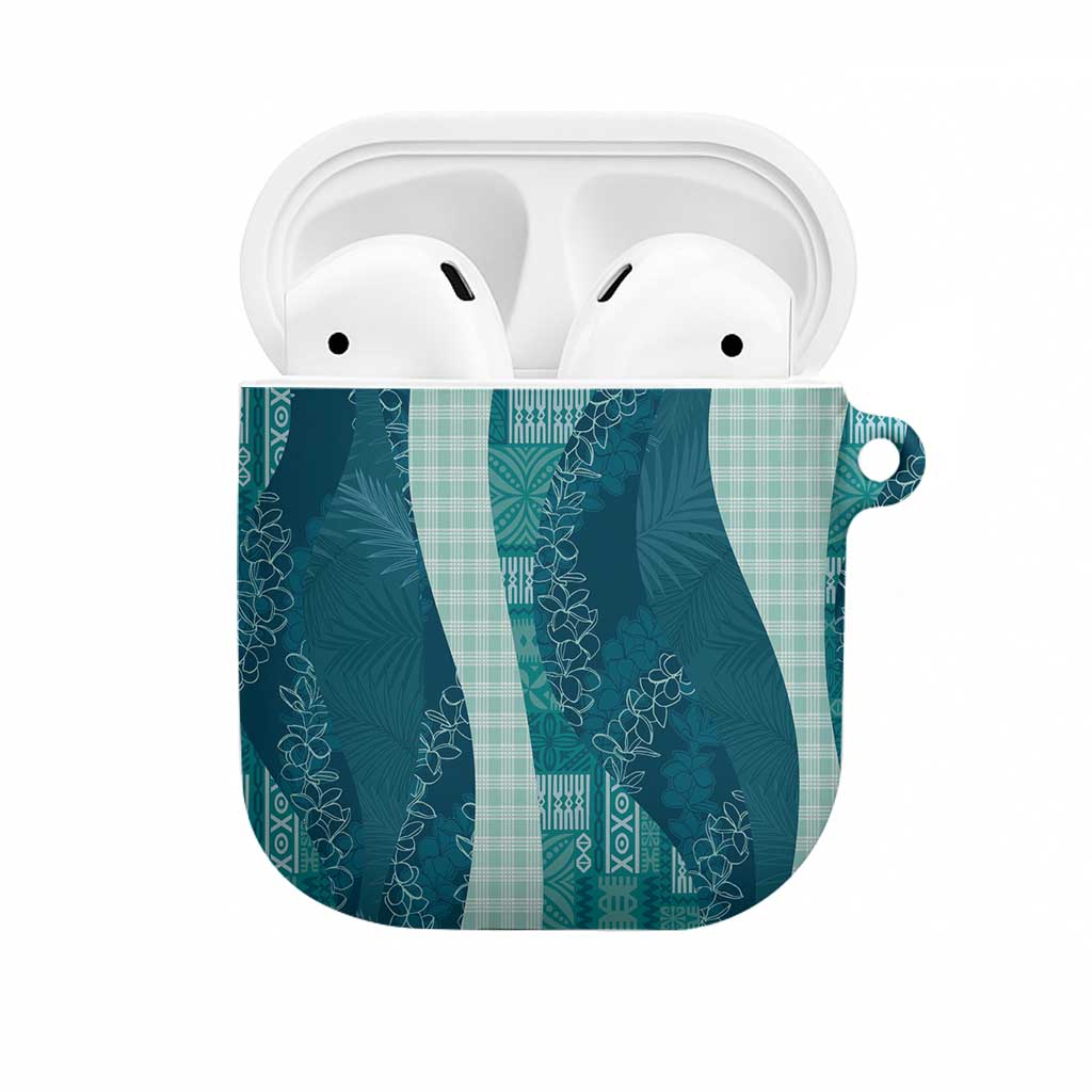 Polynesian Tribal Pattern Patchwork Picturesque AirPods Case Oceanic LT7 Blue - Polynesian Pride