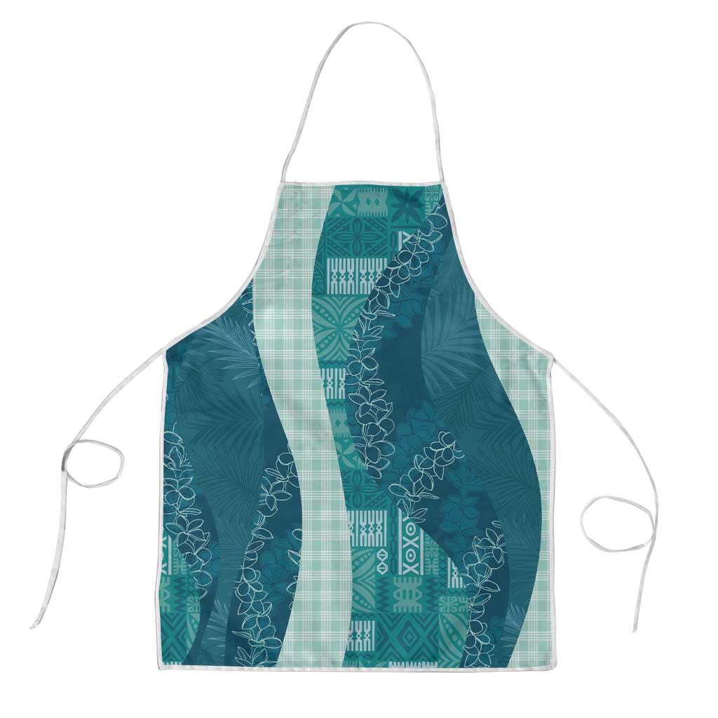 Polynesian Tribal Pattern Patchwork Picturesque Apron Oceanic LT7 Blue - Polynesian Pride
