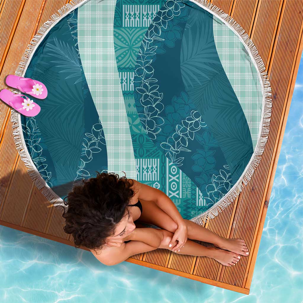 Polynesian Tribal Pattern Patchwork Picturesque Beach Blanket Oceanic LT7 - Polynesian Pride