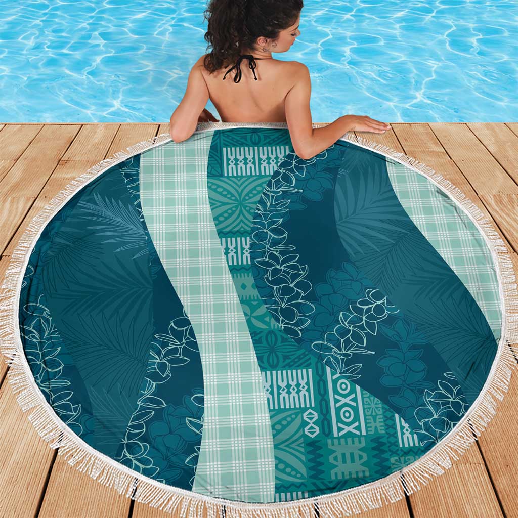 Polynesian Tribal Pattern Patchwork Picturesque Beach Blanket Oceanic LT7 - Polynesian Pride