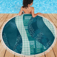 Polynesian Tribal Pattern Patchwork Picturesque Beach Blanket Oceanic LT7 - Polynesian Pride