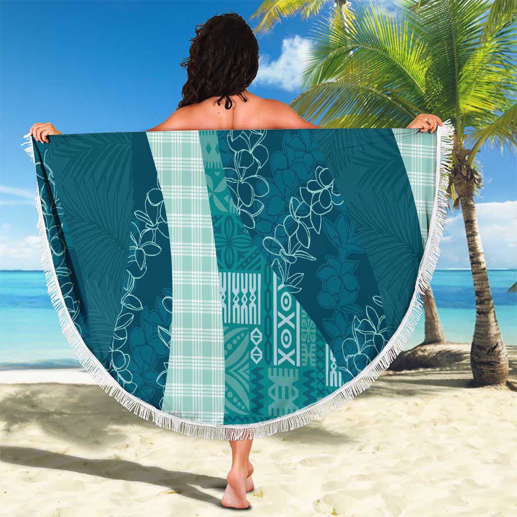 Polynesian Tribal Pattern Patchwork Picturesque Beach Blanket Oceanic LT7 - Polynesian Pride