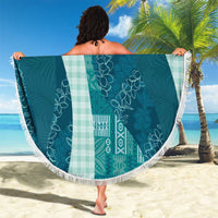 Polynesian Tribal Pattern Patchwork Picturesque Beach Blanket Oceanic LT7 - Polynesian Pride