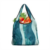 Polynesian Tribal Pattern Patchwork Picturesque Grocery Bag Oceanic LT7 1-pack One Size Blue - Polynesian Pride