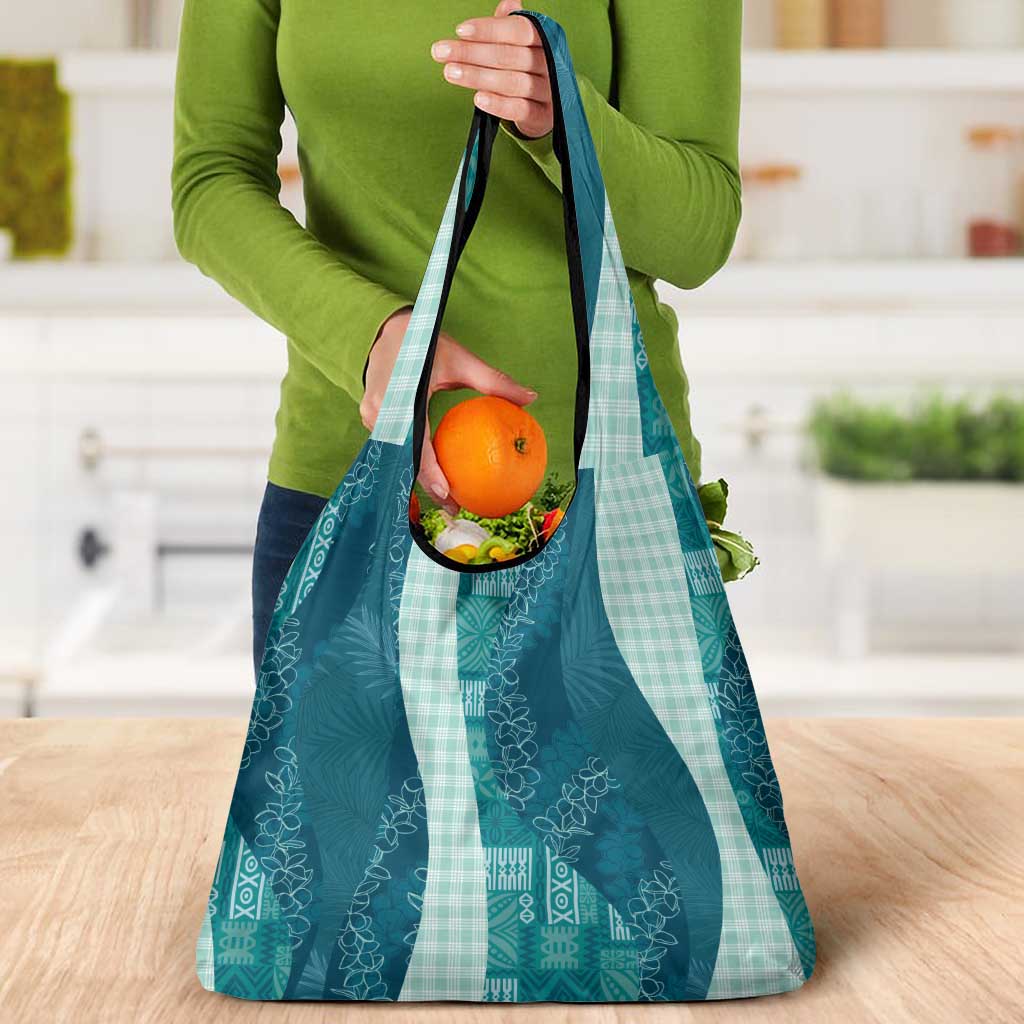 Polynesian Tribal Pattern Patchwork Picturesque Grocery Bag Oceanic LT7 - Polynesian Pride