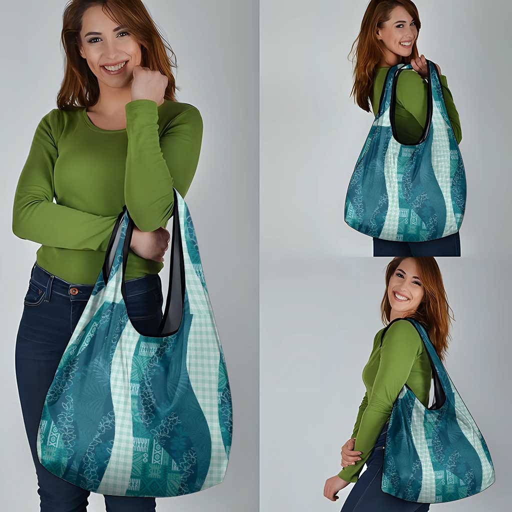 Polynesian Tribal Pattern Patchwork Picturesque Grocery Bag Oceanic LT7 - Polynesian Pride