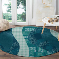 Polynesian Tribal Pattern Patchwork Picturesque Round Carpet Oceanic LT7 - Polynesian Pride