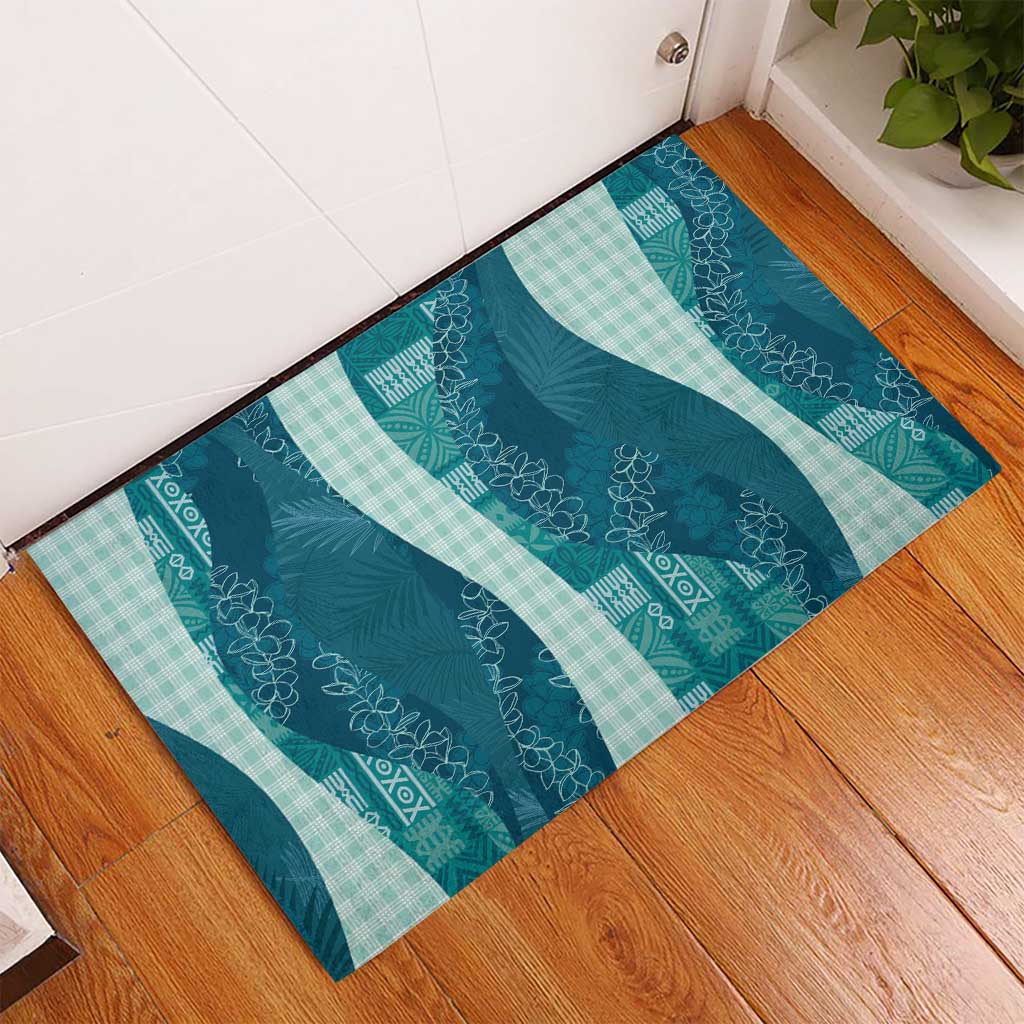Polynesian Tribal Pattern Patchwork Picturesque Rubber Doormat Oceanic LT7 - Polynesian Pride