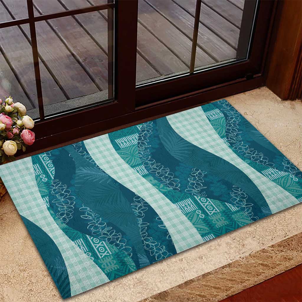 Polynesian Tribal Pattern Patchwork Picturesque Rubber Doormat Oceanic LT7 - Polynesian Pride