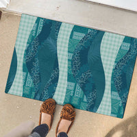 Polynesian Tribal Pattern Patchwork Picturesque Rubber Doormat Oceanic LT7 - Polynesian Pride
