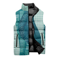 Polynesian Tribal Pattern Patchwork Picturesque Sleeveless Puffer Jacket Oceanic LT7 - Polynesian Pride
