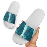 Polynesian Tribal Pattern Patchwork Picturesque Slide Sandals Oceanic LT7 - Polynesian Pride