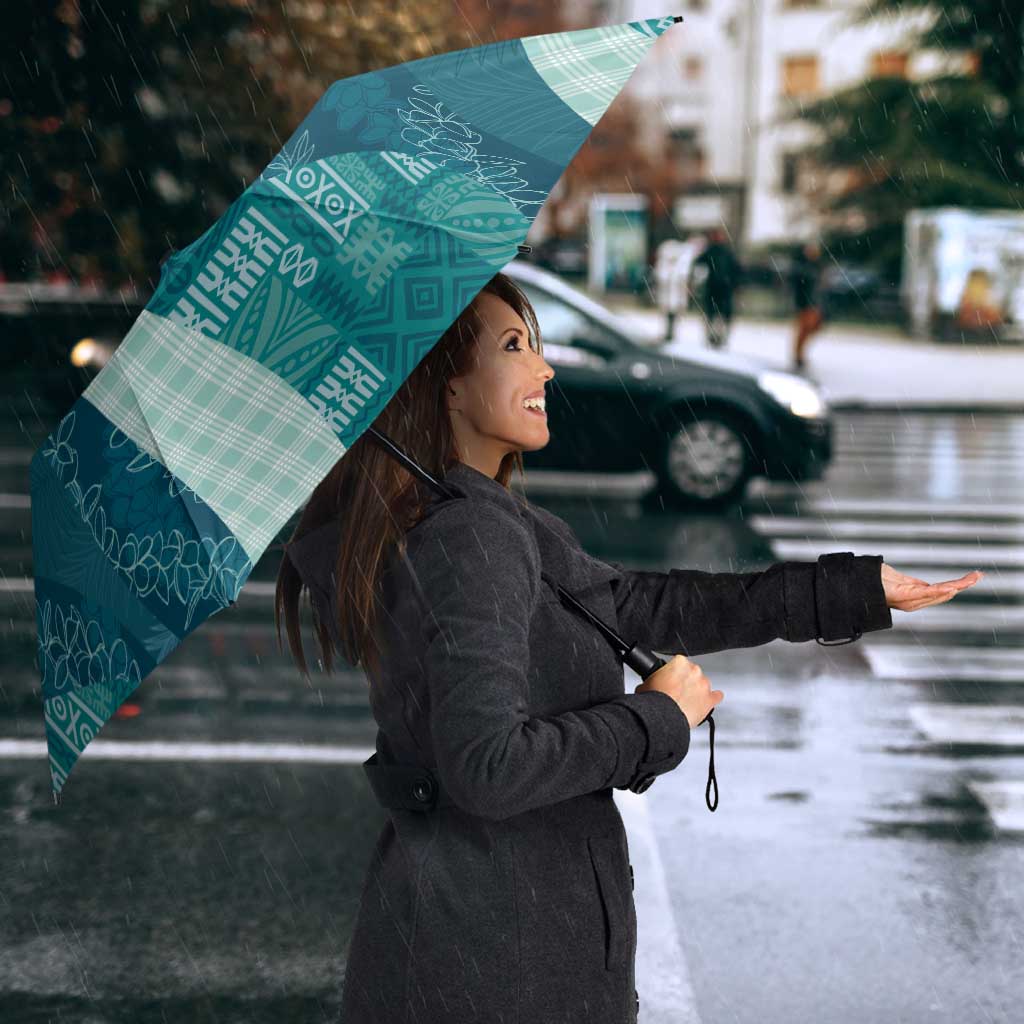 Polynesian Tribal Pattern Patchwork Picturesque Umbrella Oceanic LT7 - Polynesian Pride