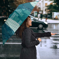Polynesian Tribal Pattern Patchwork Picturesque Umbrella Oceanic LT7 - Polynesian Pride
