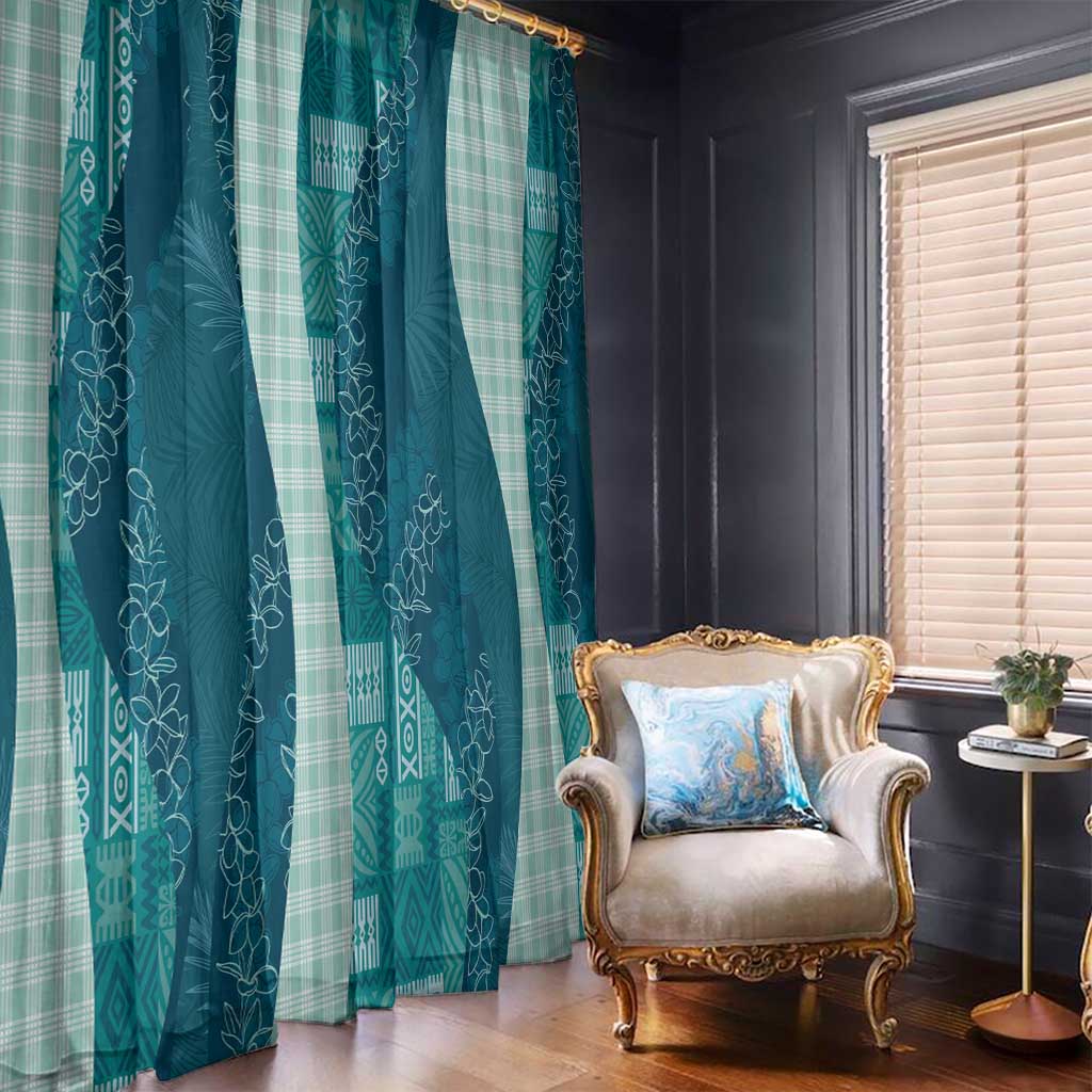 Polynesian Tribal Pattern Patchwork Picturesque Window Curtain Oceanic LT7 - Polynesian Pride