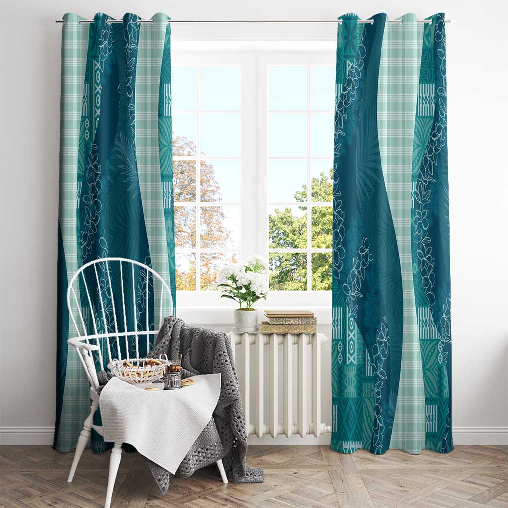 Polynesian Tribal Pattern Patchwork Picturesque Window Curtain Oceanic LT7 - Polynesian Pride