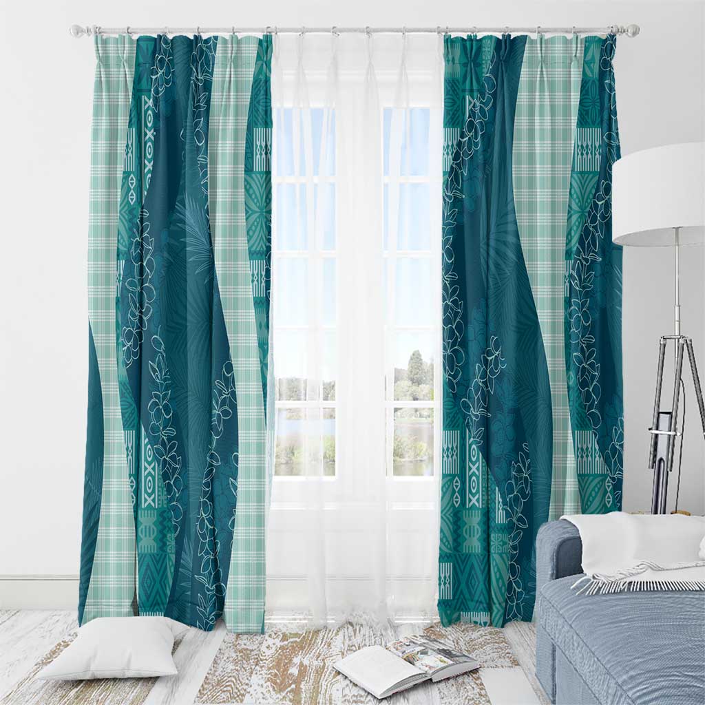 Polynesian Tribal Pattern Patchwork Picturesque Window Curtain Oceanic LT7 - Polynesian Pride