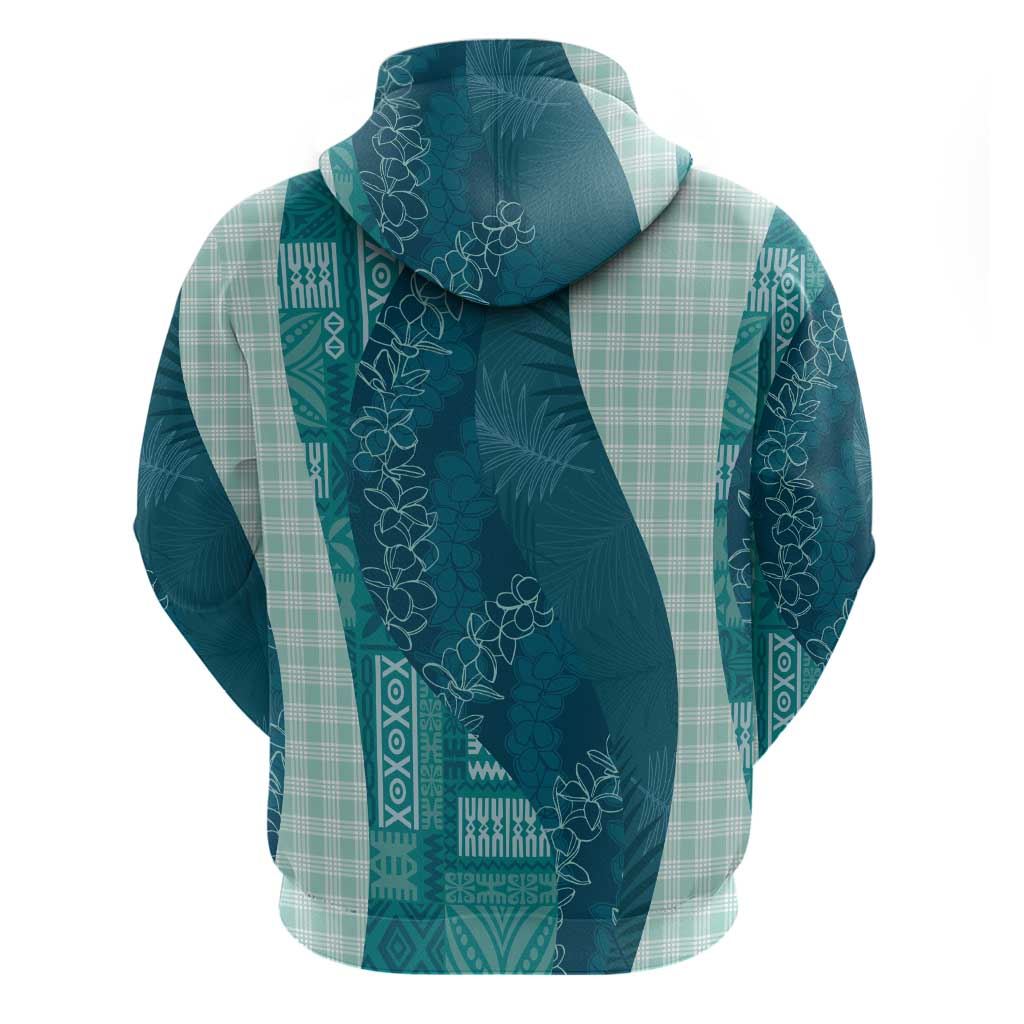 Polynesian Tribal Pattern Patchwork Picturesque Zip Hoodie Oceanic LT7 - Polynesian Pride