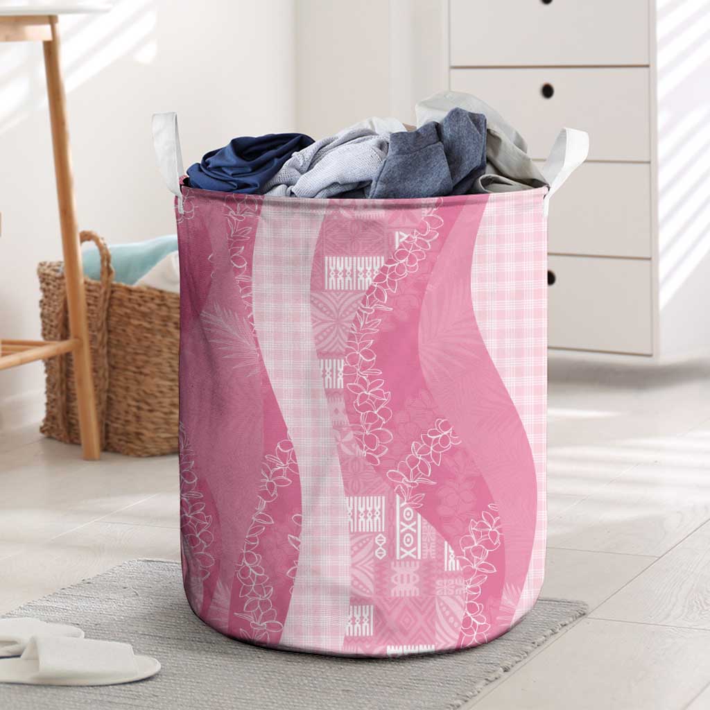 Polynesian Tribal Pattern Patchwork Picturesque Laundry Basket Rose Pink LT7 Rose Pink - Polynesian Pride